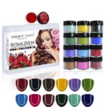 Legacy Nails Coleccion Polvos Acrilicos Rosalinda 12 PCS