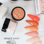 LEGACY NAILS Polvo Acrilico Coleccion Peaches 6 piezas