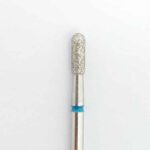IQNAILS Fresa Diamantada Cilindro Redondeado Azul - 838L HP 023 (#22)