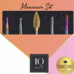 IQNAILS Set #17 Fresas Diamantadas para cutículas y de carburo para retiro- 5 pzs