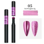 BORN PRETTY Lapiz Efecto Cromado - Air Cushion Magic Powder Chrome Pen #05 Fucsia