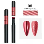 BORN PRETTY Lapiz Efecto Cromado - Air Cushion Magic Powder Chrome Pen #08 Rojo