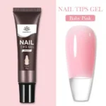 Born Pretty Nail Tips Gel para tips Soft Gel  - 02 Baby Pink - Tubo 15 gr
