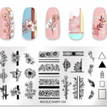 NICOLE DIARY Placa de Stamping Metalica #3