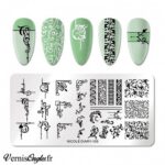 NICOLE DIARY Placa de Stamping Metalica #4