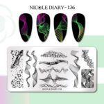 NICOLE DIARY Placa de Stamping Metalica #17