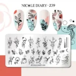 NICOLE DIARY Placa de Stamping Metalica #8