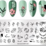 NICOLE DIARY Placa de Stamping Metalica #9